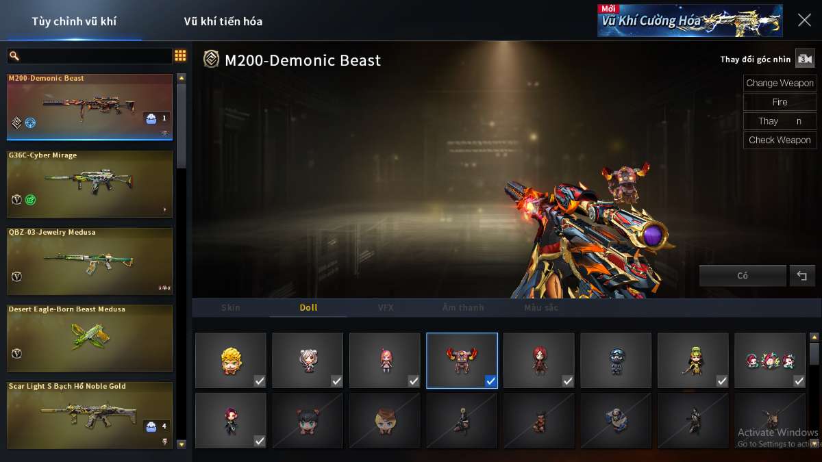 shop acc cf uy tin gia re
